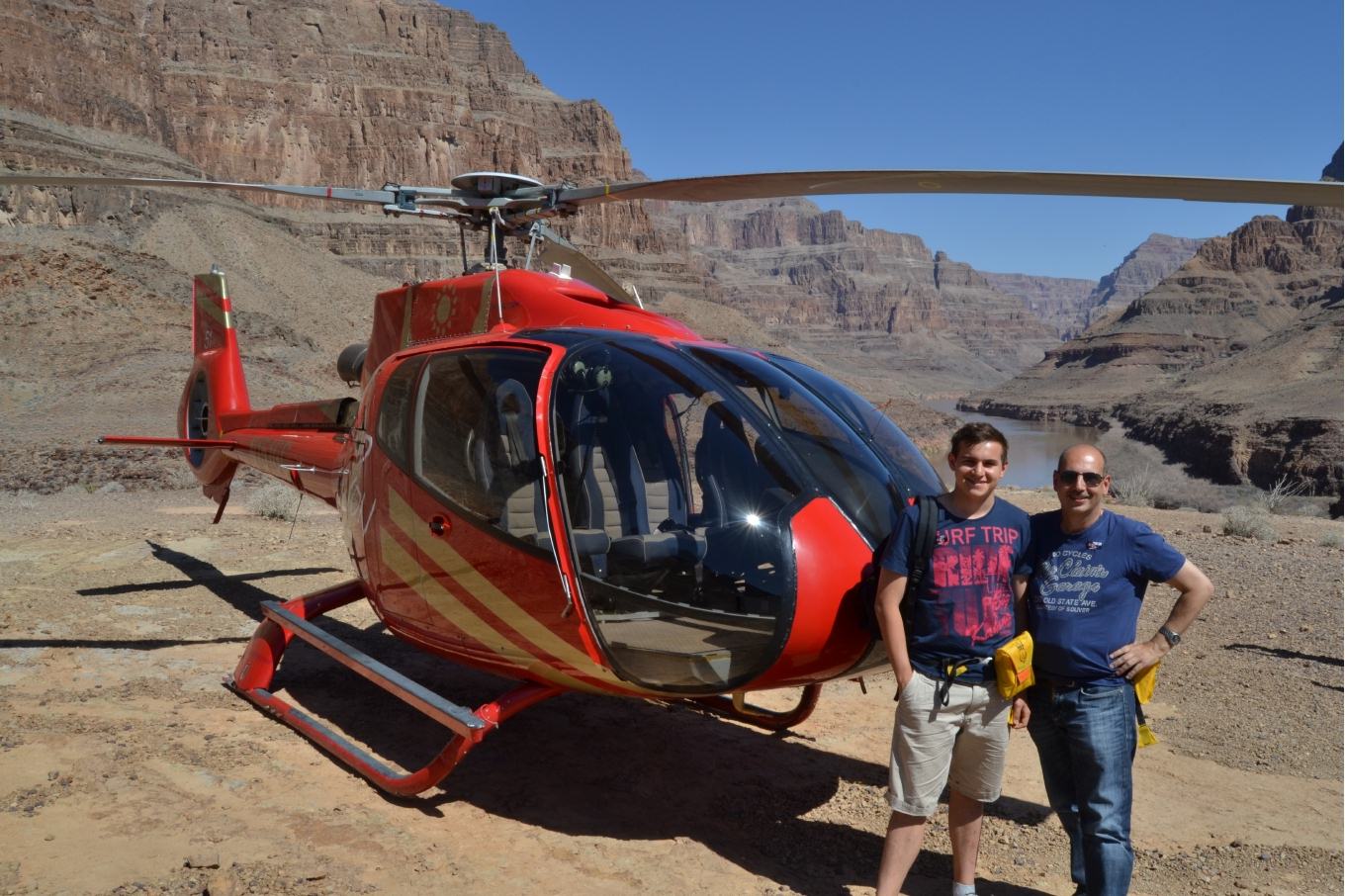 Hubschrauber Picknick im Grand Canyon